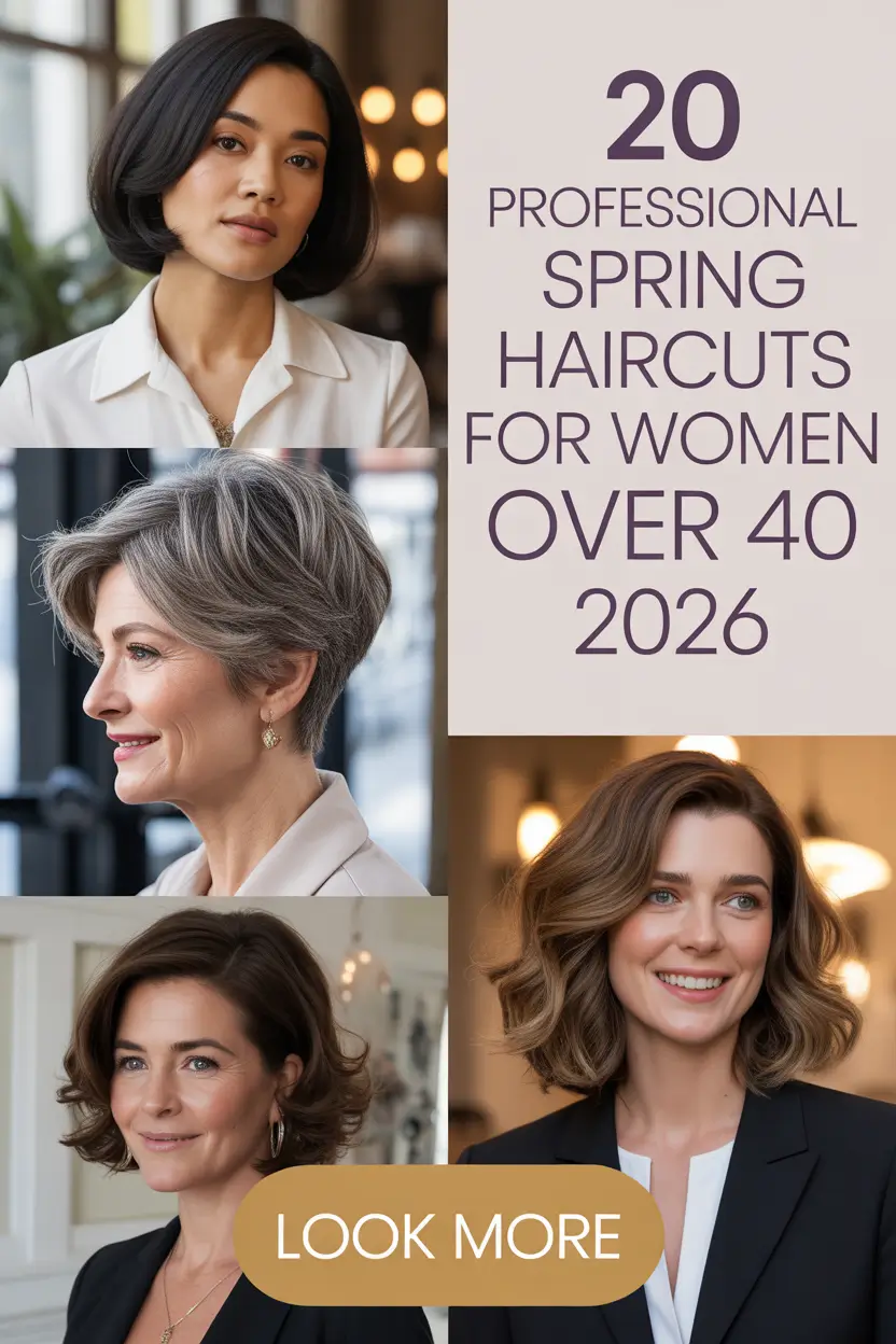 Professional Spring Haircuts for Women Over 40 2026: Modern, Trending & Work-Ready Styles