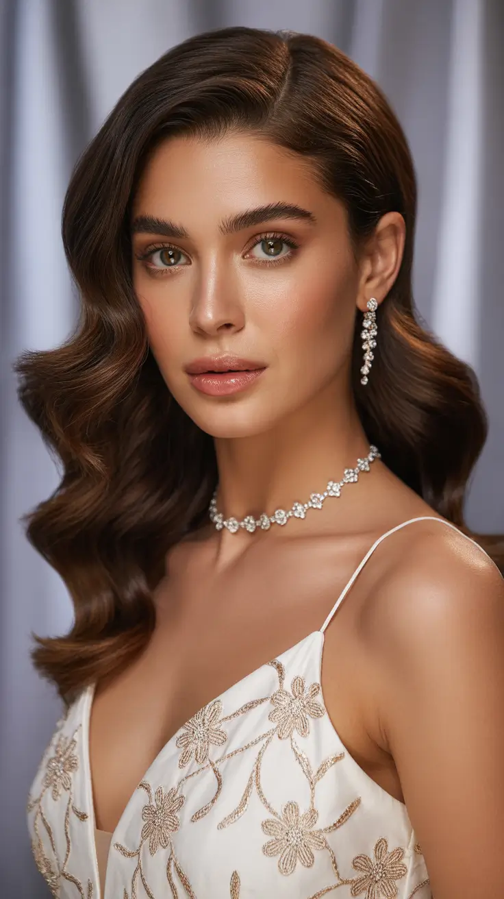 playful spring hairstyles 2026 Classic Deep Waves With Glossy Brunette Shine