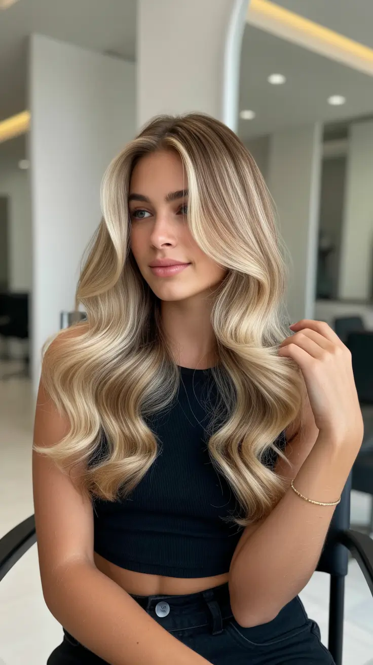playful spring hairstyles 2026 Voluminous Blonde Waves With Soft Face-Framing Layers