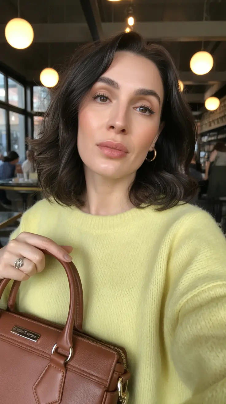 professional spring haircuts for women over 40 2026 Soft Textured Medium Bob with Natural Volume