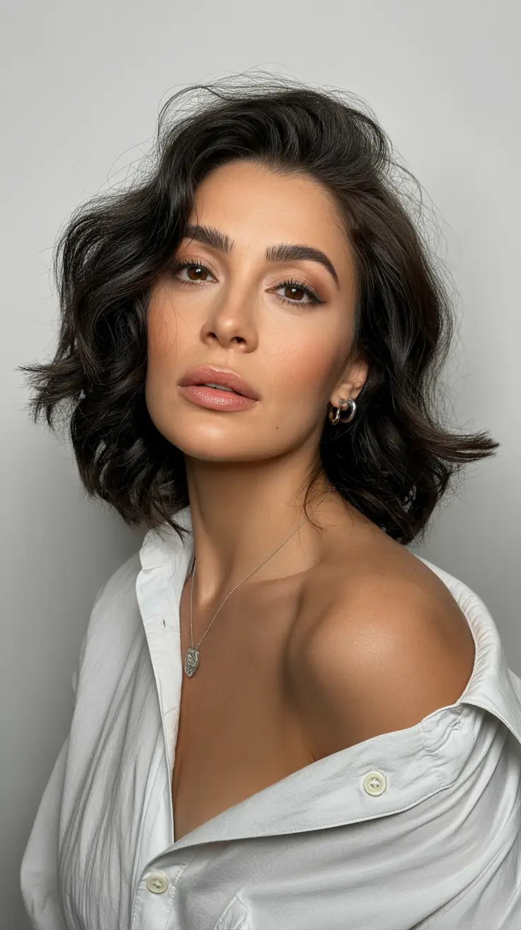 professional spring haircuts for women over 40 2026 Soft Voluminous Curly Shag