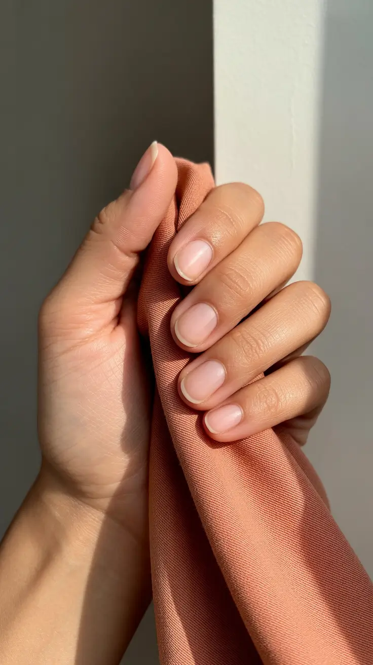 short spring nails inspiration 2026 Ultra Natural Clean Girl Manicure