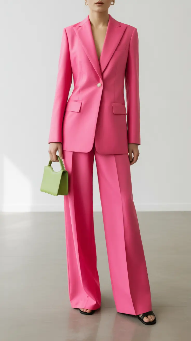 simple early spring outfits 2026 Bold Color Tailoring for the First Warm Days