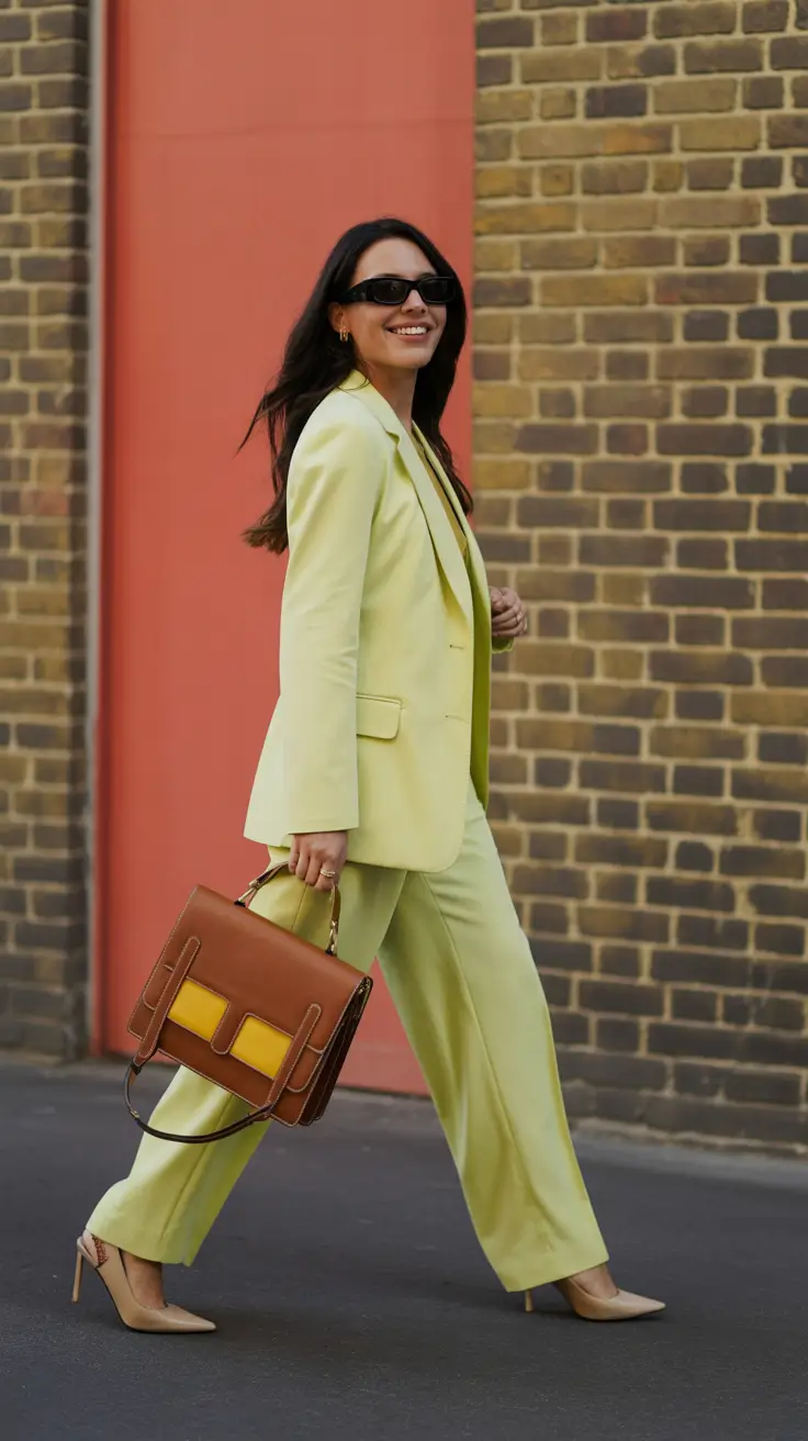 simple early spring outfits 2026 Pastel Power Suiting for the First True Spring Warmth