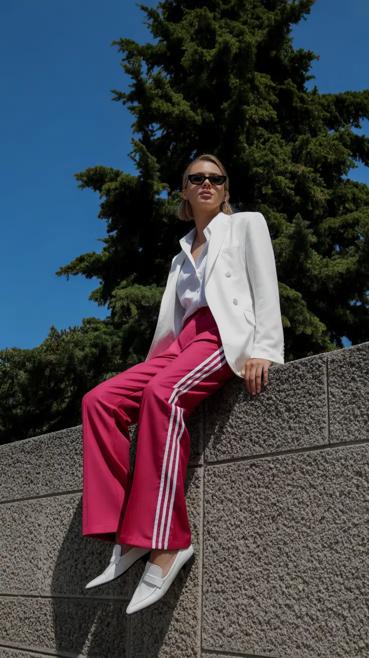 simple early spring outfits 2026 Sporty Tailoring for Elevated Early Spring Style