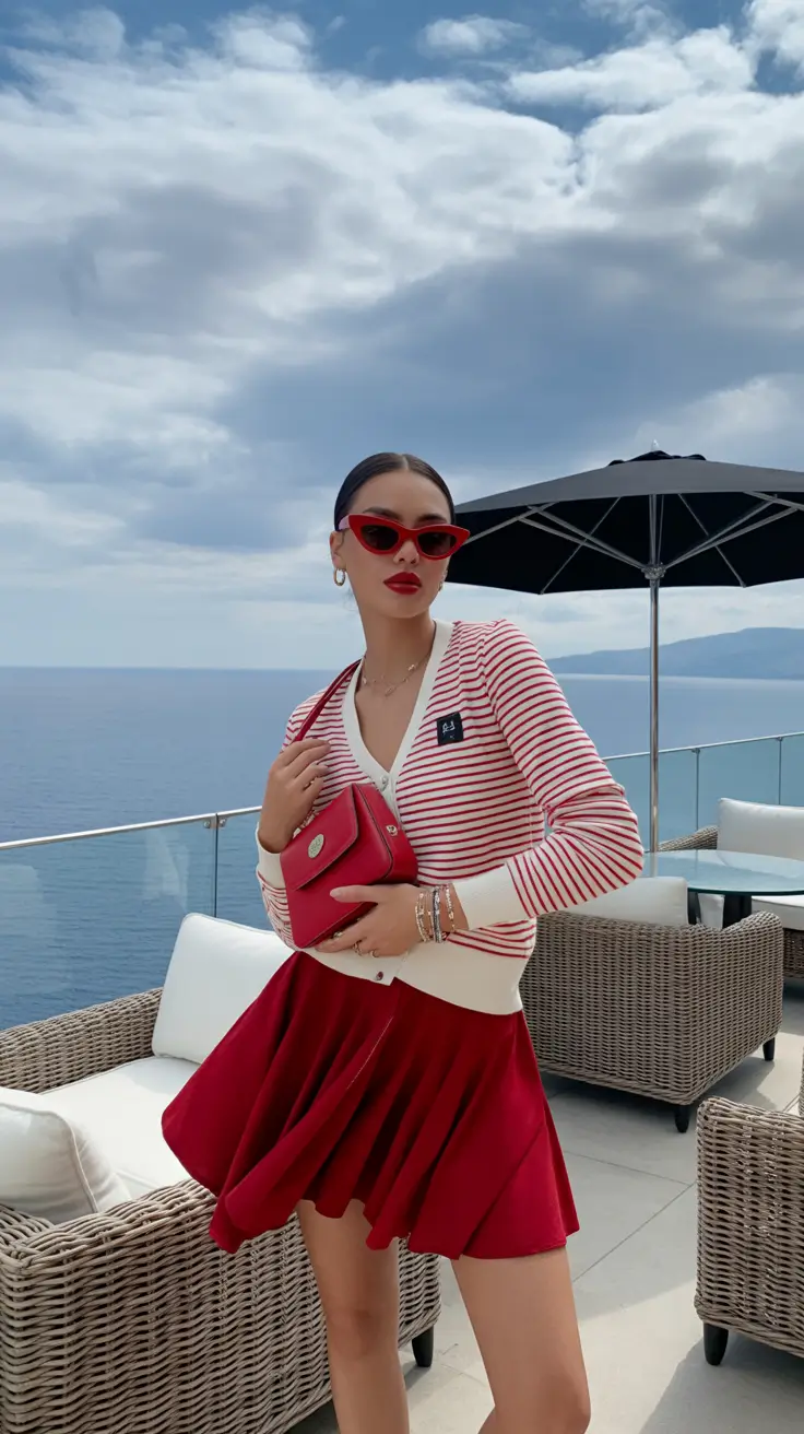 simple early spring outfits 2026 Seaside Retro Chic for Early Spring Escapes