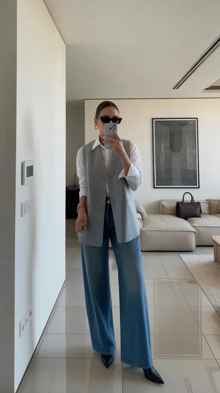 simple early spring outfits 2026 Layered Minimalism for Early Spring Errands