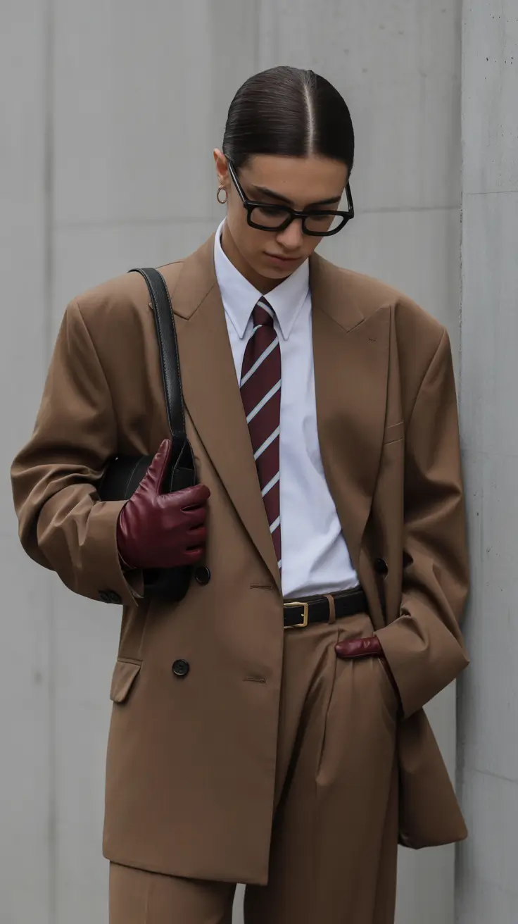 smart spring business casual outfits 2026 Structured Neutrals With a Touch of Attitude