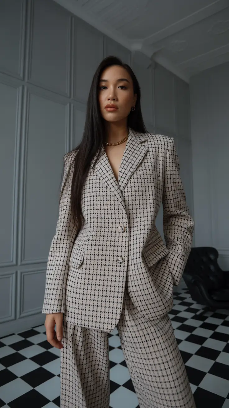 smart spring business casual outfits 2026 Textured Patterns for the Modern Professional