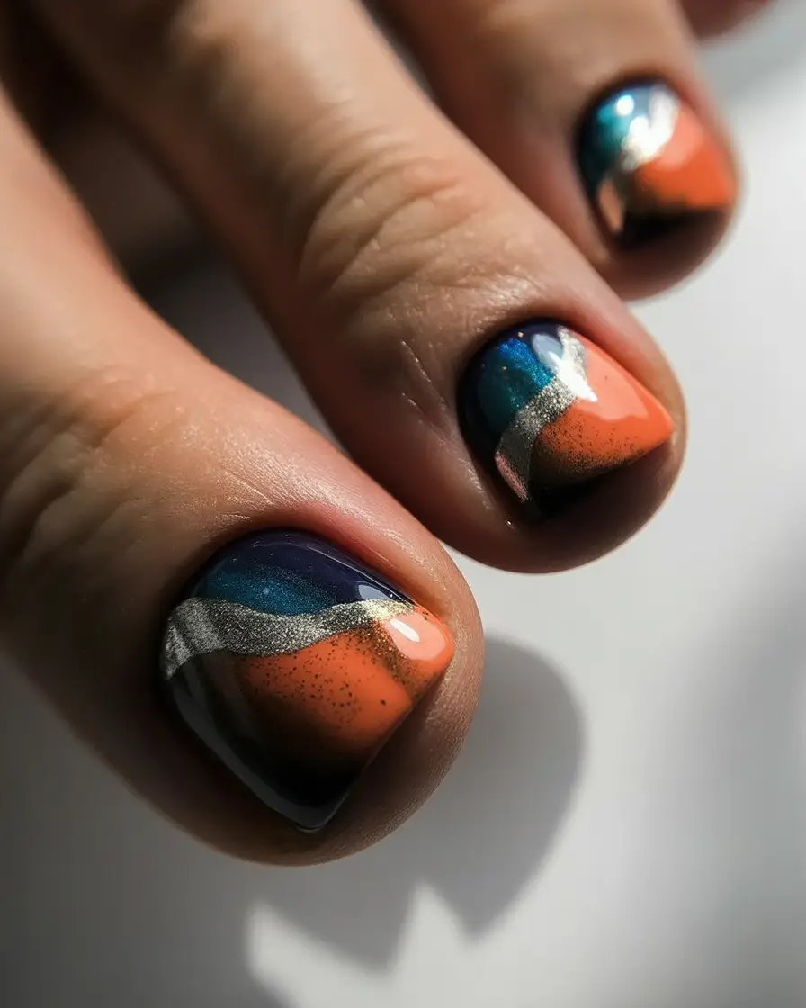 Sophisticated Spring Toe Nails 2026 Color Block Art
