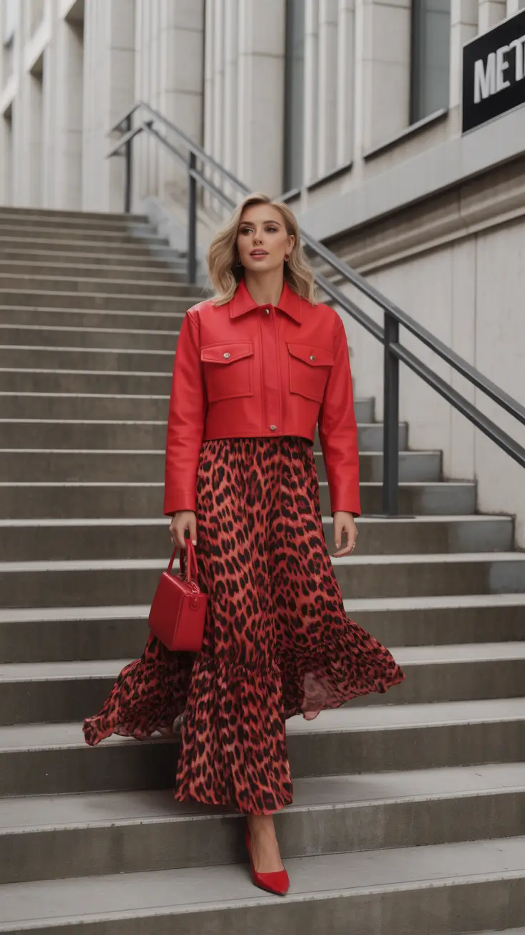 stylish spring outfits aesthetic for 2026 Red on Red