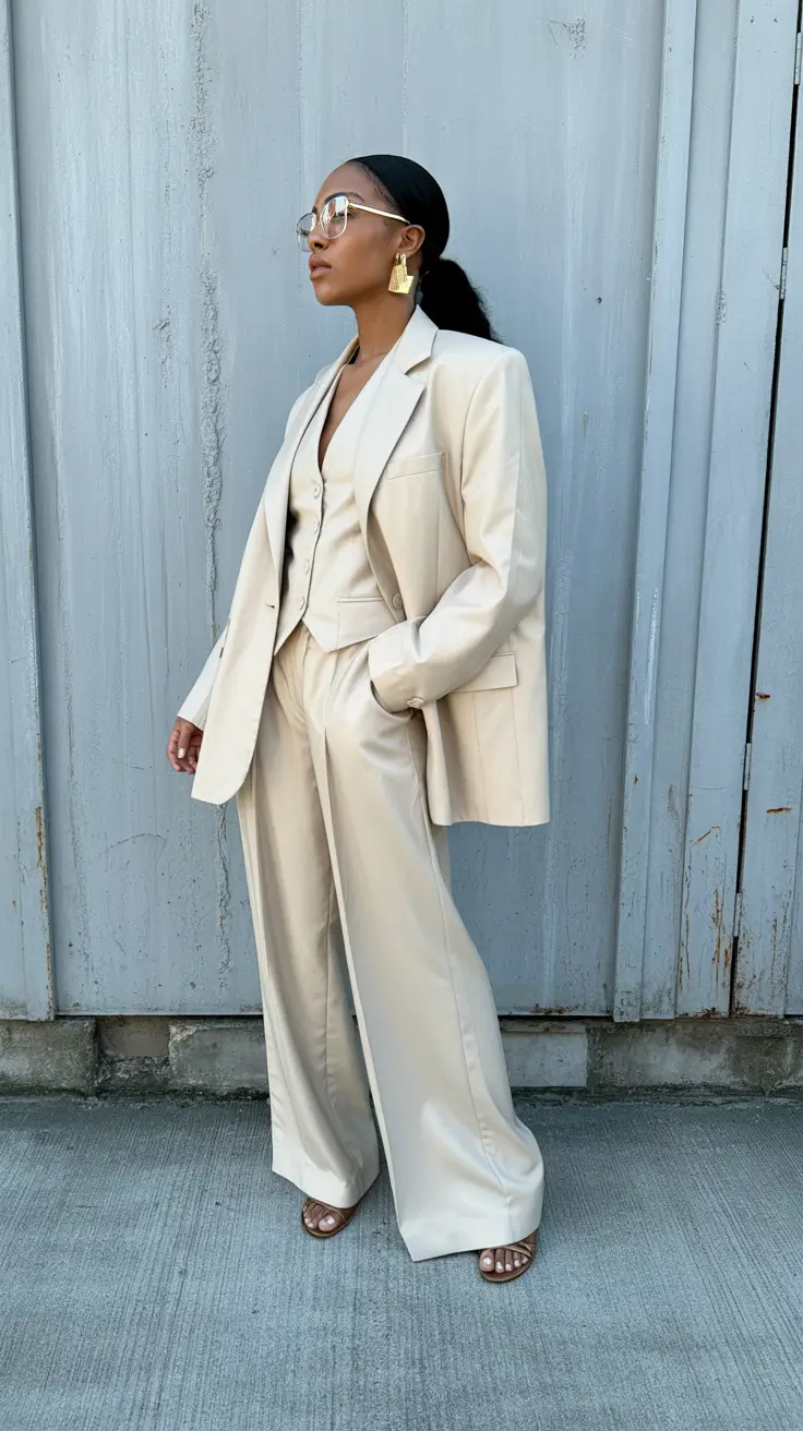 vibrant spring outfits 2026 Soft Tailoring in Warm Neutrals