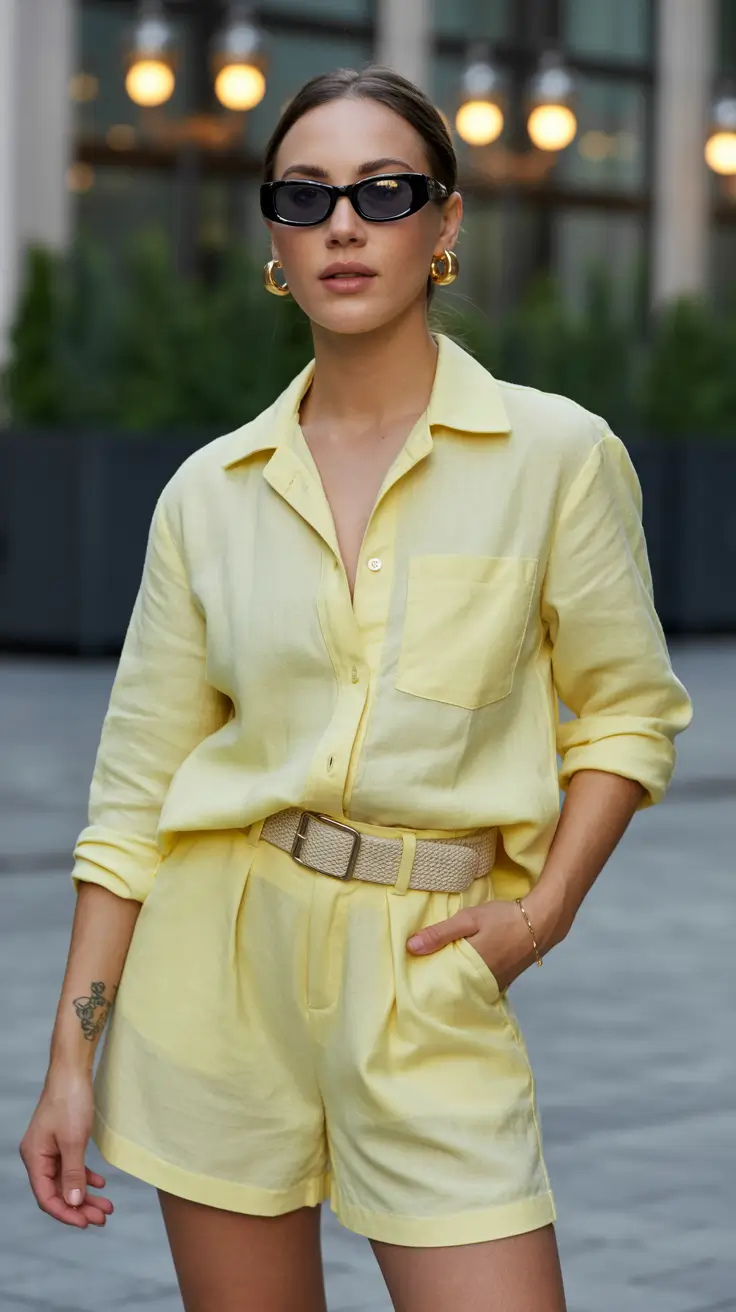 vibrant spring outfits 2026 Sunshine Linen for Casual Early Spring