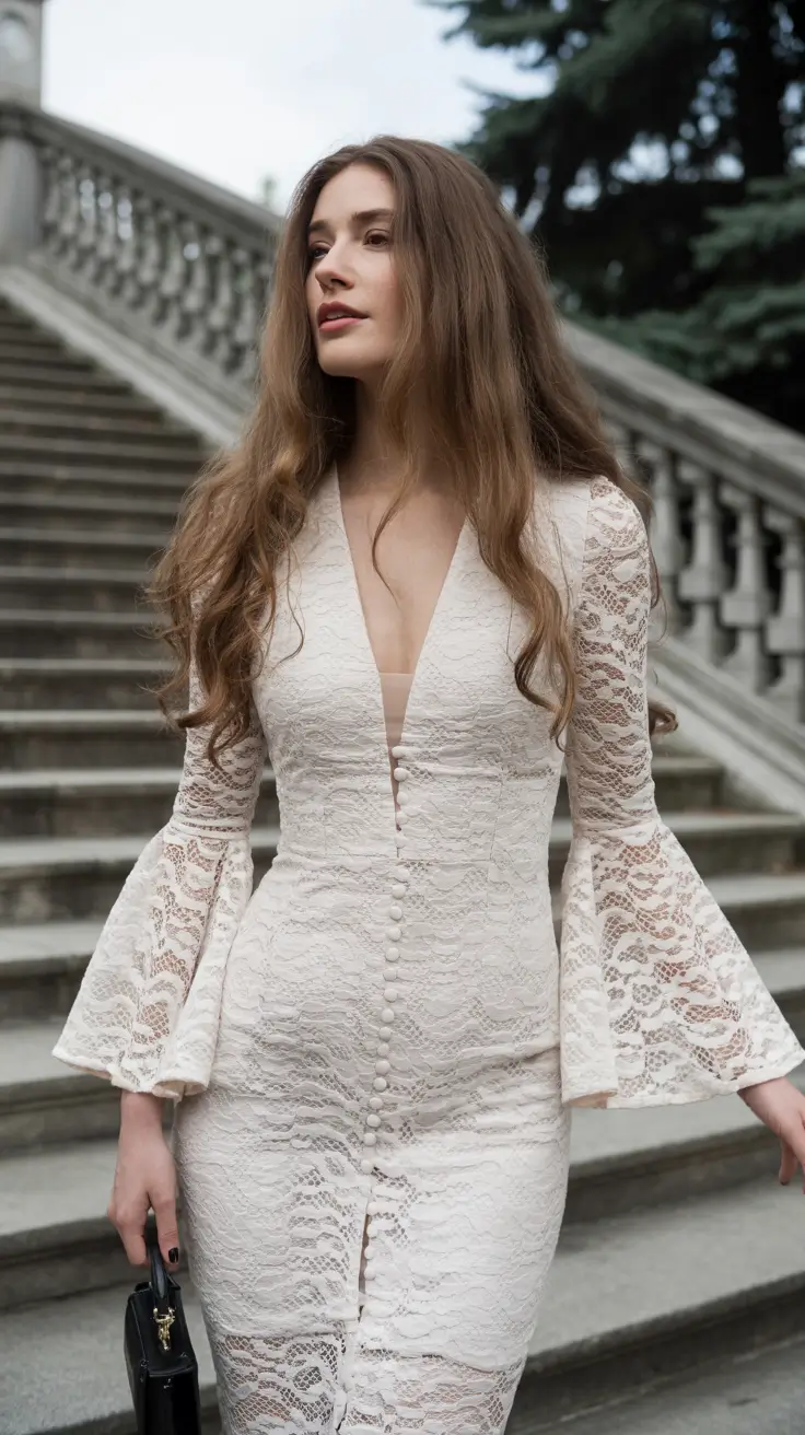 vibrant spring outfits 2026 Romantic Lace With Vintage Sensibility