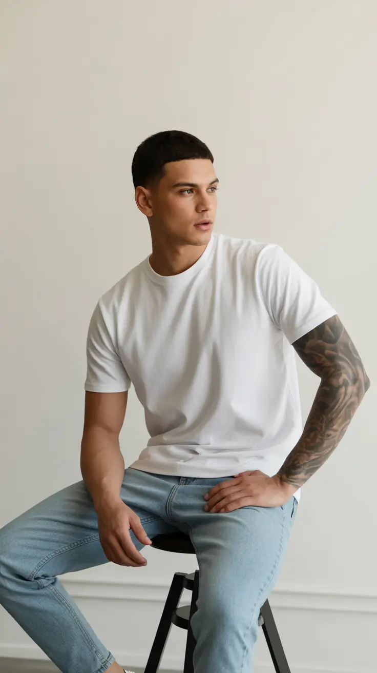 casual summer outfits men 2026 The Perfect White Tee and Timeless Summer Minimalism