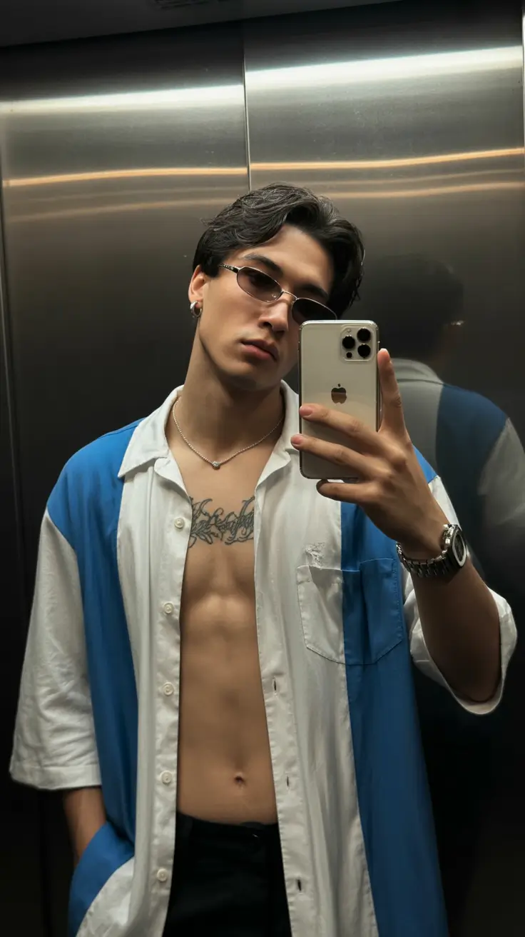 casual summer outfits men 2026 Open Shirts and Late-Night Summer Confidence