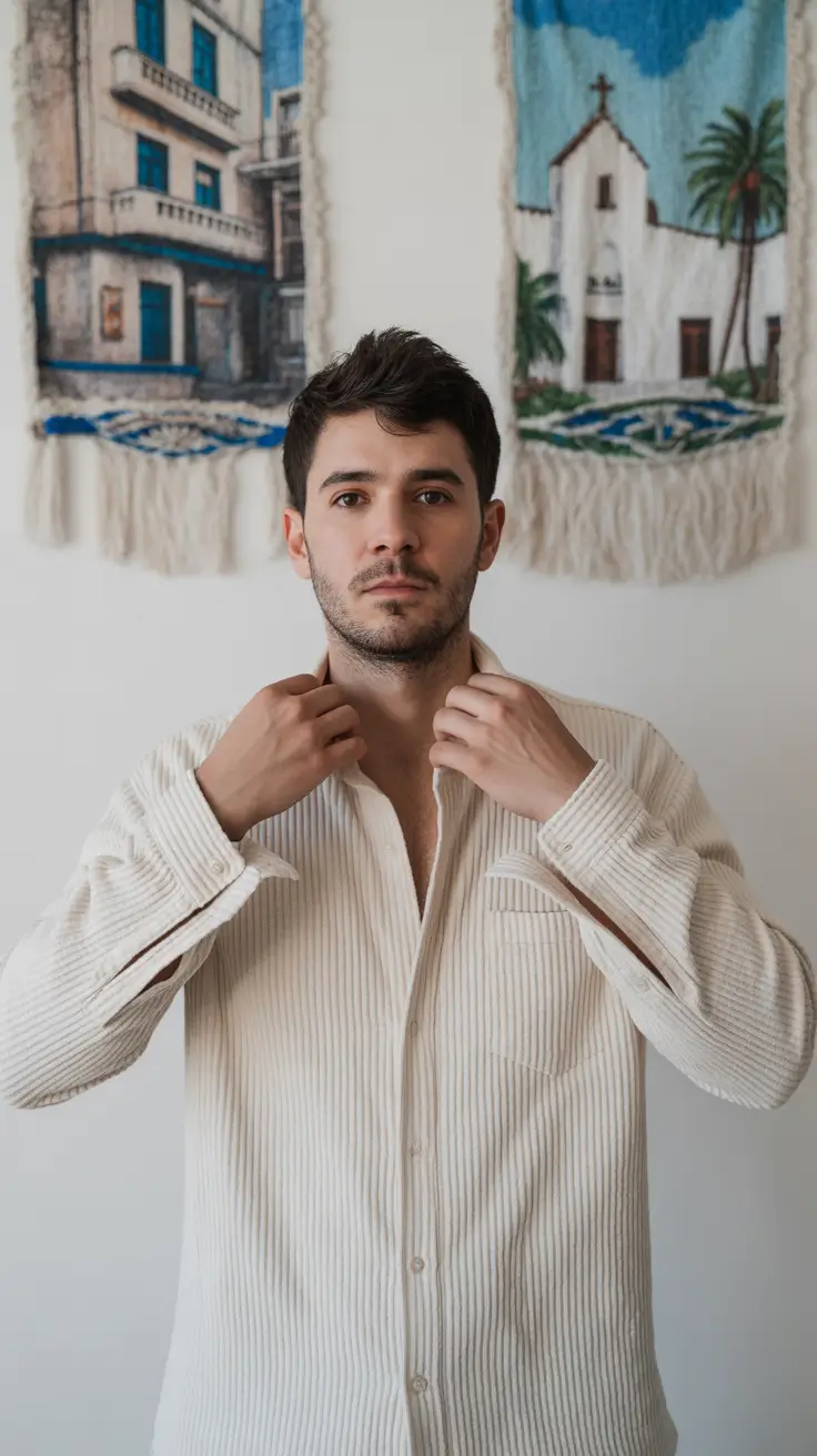 casual summer outfits men 2026 Textured Neutrals and Understated Sophistication