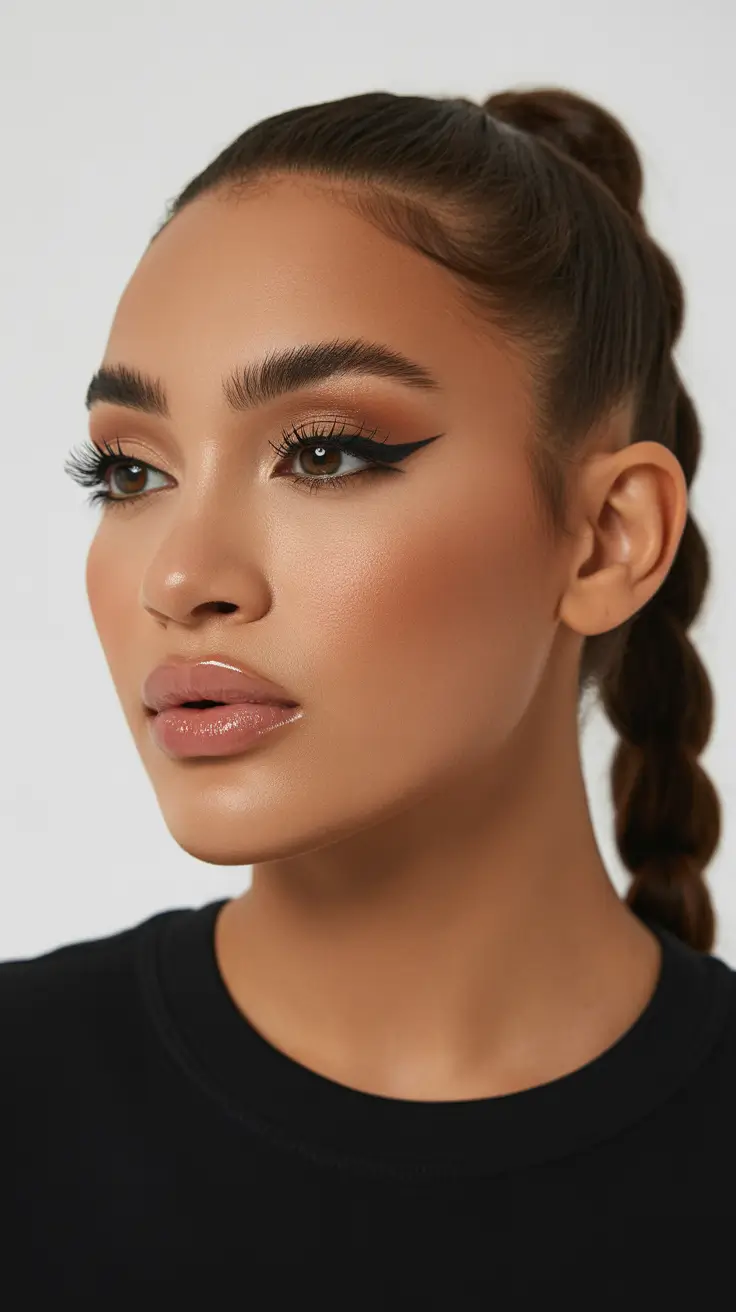 elegant spring natural hairstyle for 2026 High Braided Ponytail With Sleek Spring Structure