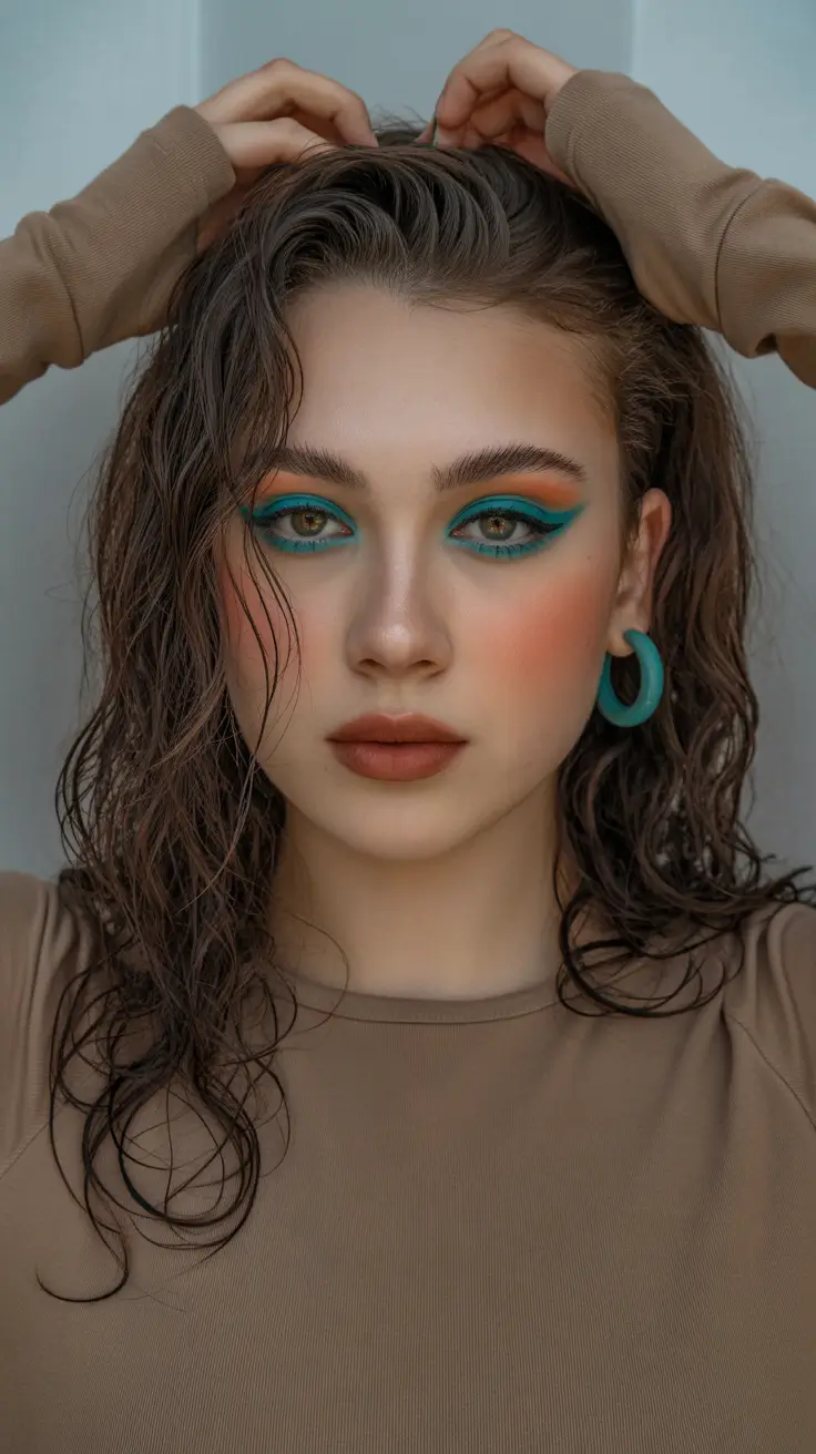 elegant spring natural hairstyle for 2026 Wet Look Natural Waves With Bold Texture