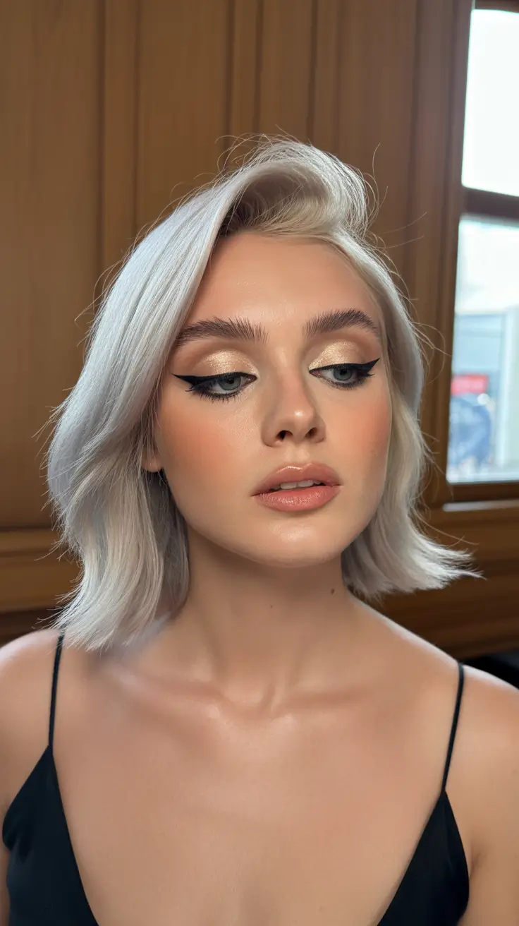 elegant spring natural hairstyle for 2026 Chic Platinum Textured Bob With Natural Volume