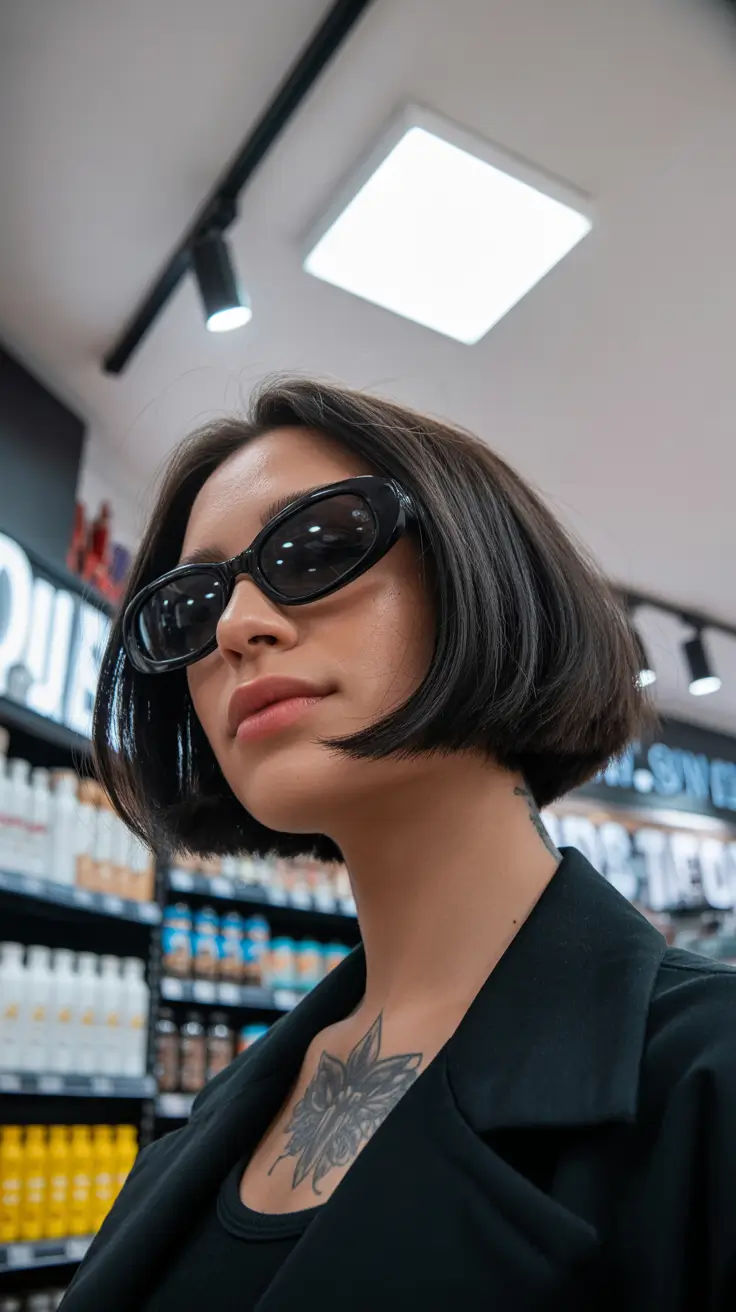 elegant spring natural hairstyle for 2026 Sharp Natural Bob With Effortless Spring Structure