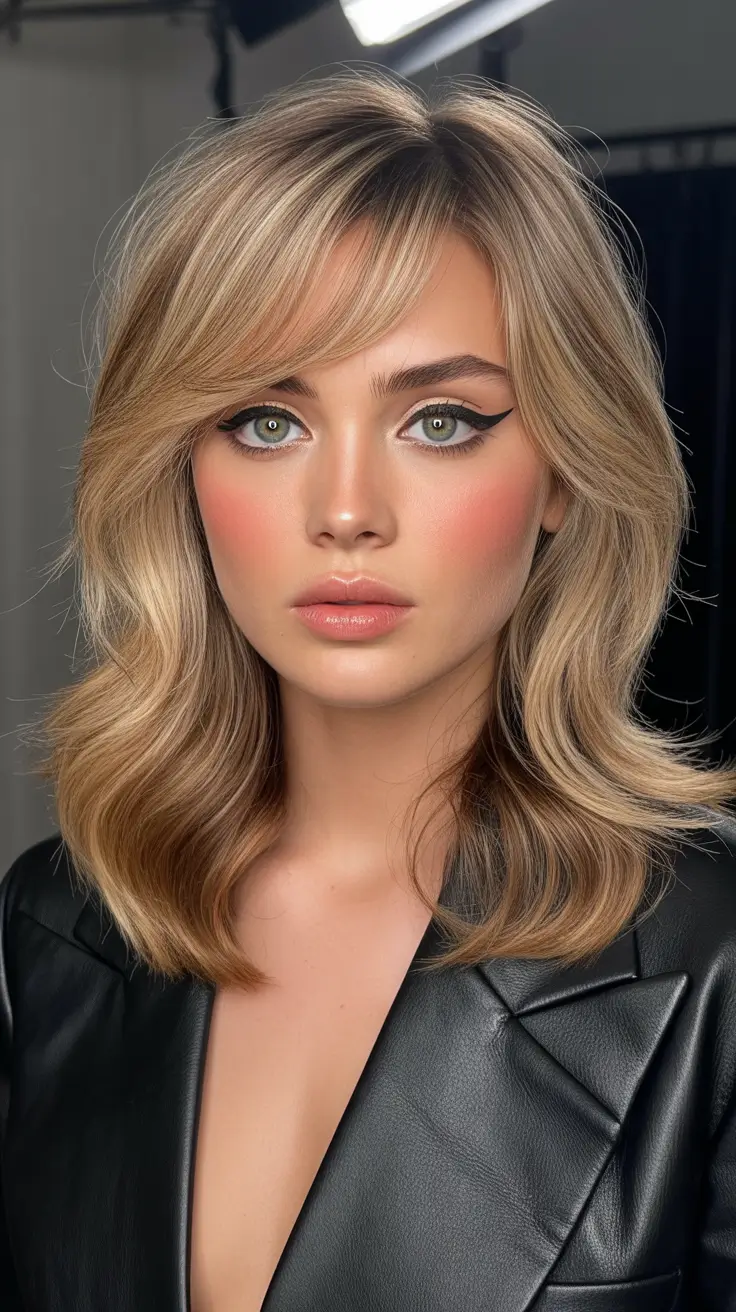 light spring hair color ideas 2026 to look younger Honey Sand Blonde with Modern Layers