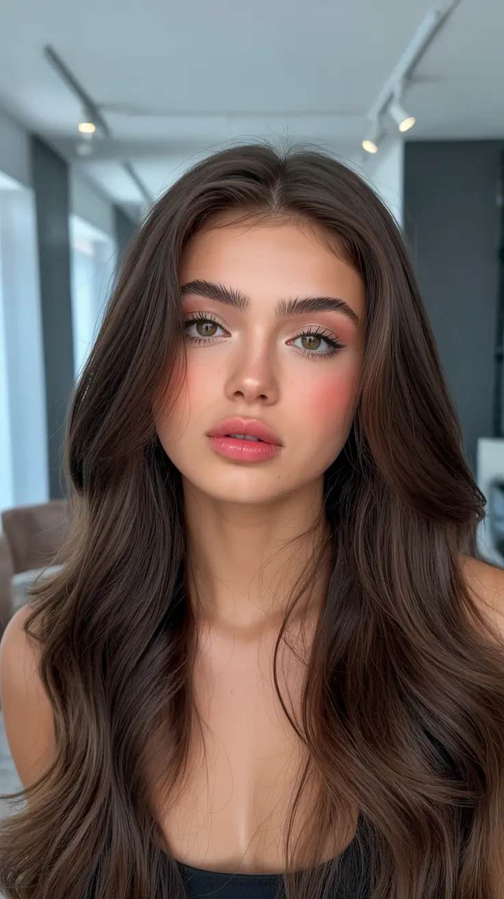 May Hair Color Ideas 2026 Warm Cocoa Brunette Waves — The Ultimate Brunettes Summer Romance