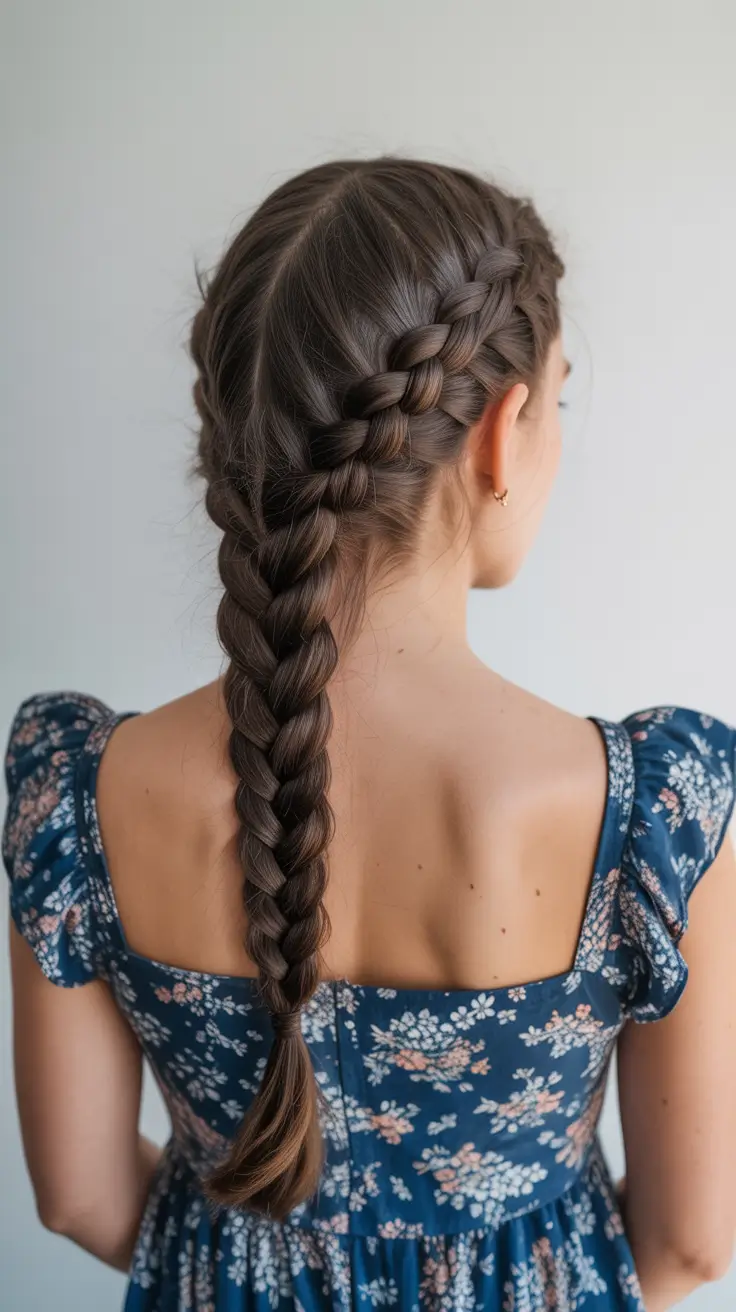 neutral spring braids hairstyle 2026 Soft Side-Swept French Braid with Romantic Texture