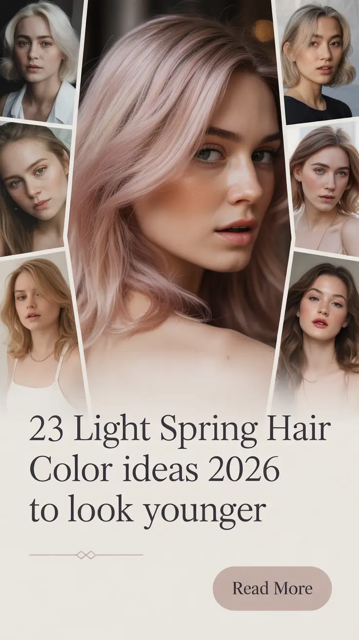 Light Spring Hair Color Ideas 2026 to Look Younger: Fresh Blonde, Brunette & Copper Trends