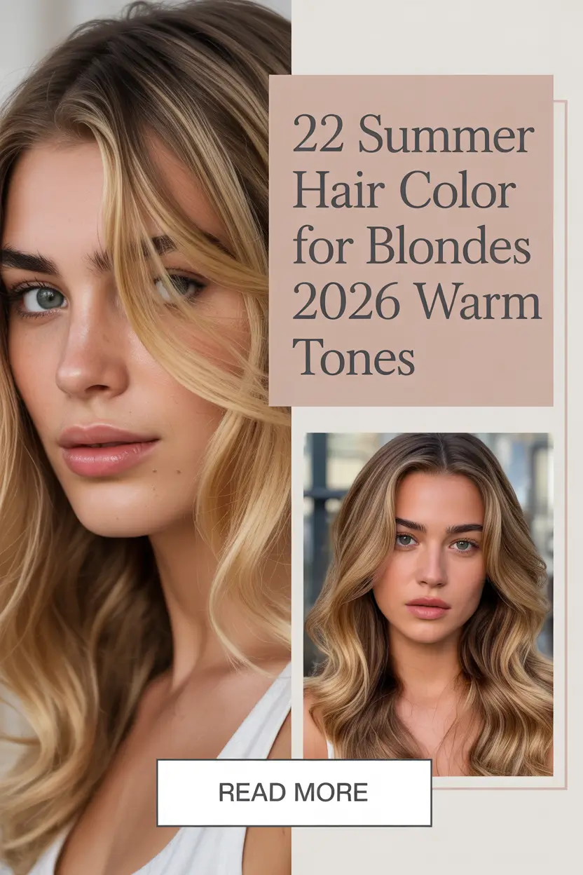 Summer Hair Color for Blondes 2026 Warm Tones: Soft Honey Balayage Inspo & Low Maintenance Ideas