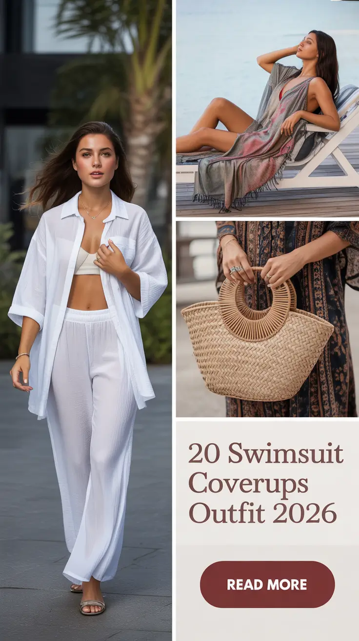 Swimsuit Coverups Outfit 2026: Cute Beach Outfit Ideas & Aesthetic Summer Inspo