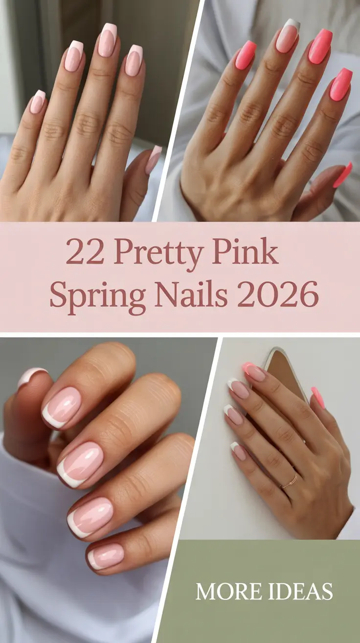 Pretty Pink Spring Nails 2026: Trendy Gel, French Tip, Pastel & Cute Minimalist Ideas