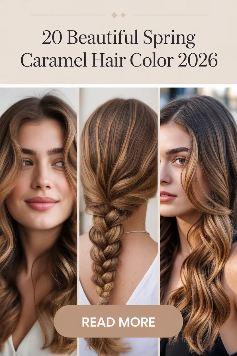 Beautiful Spring Caramel Hair Color 2026: Glow-Boosting Highlights & Ideas for Brunettes