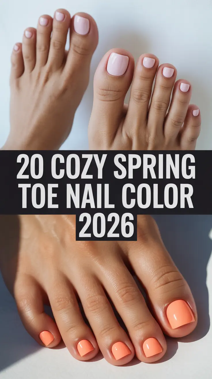 Cozy Spring Toe Nail Color 2026: Pretty Pedicure Ideas for Fresh Spring Toe Nails