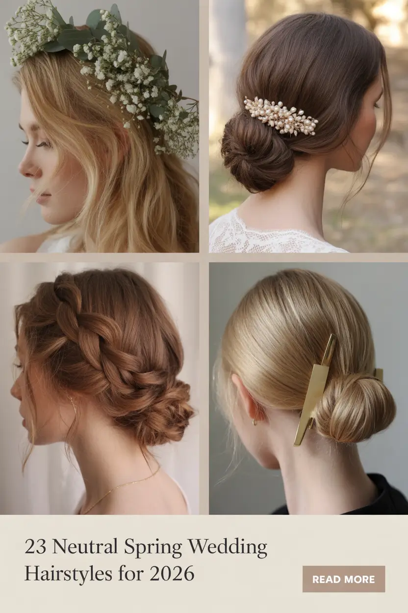 Neutral Spring Wedding Hairstyle for 2026 Ideas for Bride, Bridesmaid & Guest