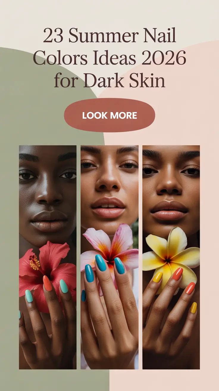 Summer Nail Colors Ideas 2026 for Dark Skin: Bright Tones, Gel Looks & Cute Short Inspo