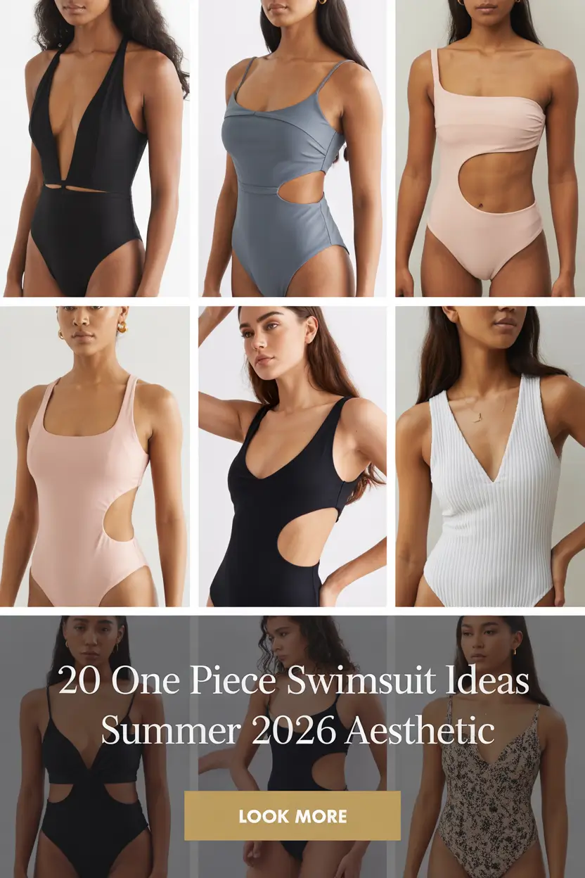 One Piece Swimsuit Ideas Summer 2026 Aesthetic: Chic Euro Inspo & Cute Outfit Styling