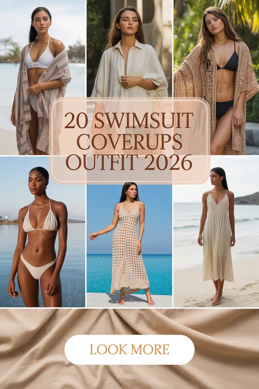 Swimsuit Coverups Outfit 2026: Cute Beach Outfit Ideas & Aesthetic Summer Inspo