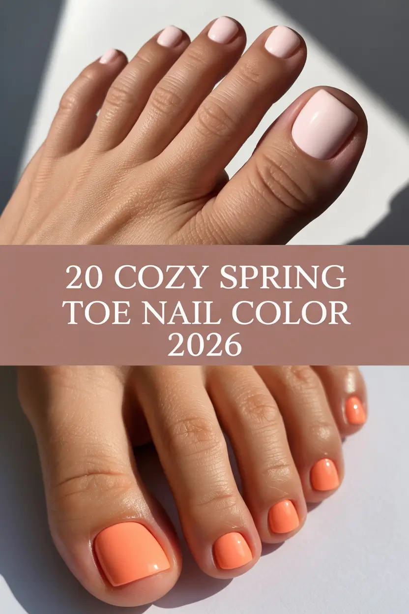 Cozy Spring Toe Nail Color 2026: Pretty Pedicure Ideas for Fresh Spring Toe Nails