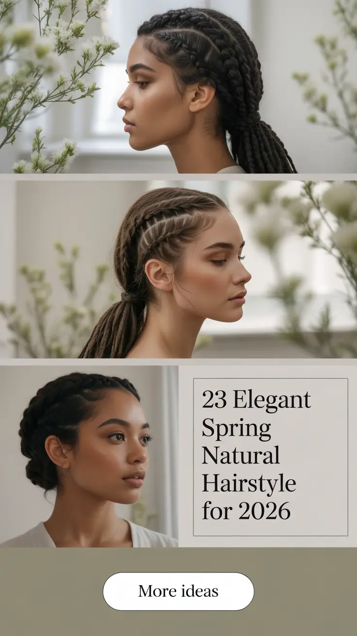 Elegant Spring Natural Hairstyle for 2026: Cute Short, Curly & Twist Ideas for Natural Hair