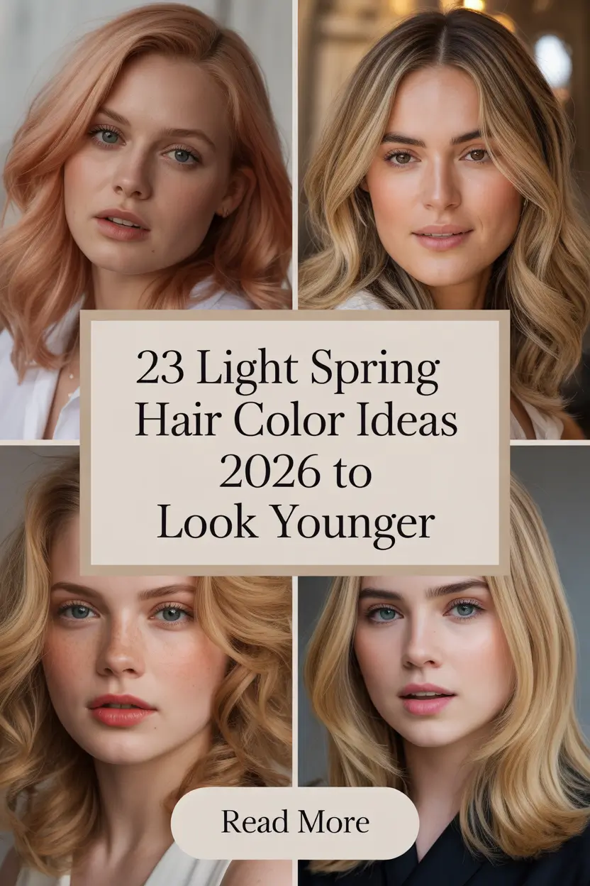 Light Spring Hair Color Ideas 2026 to Look Younger: Fresh Blonde, Brunette & Copper Trends