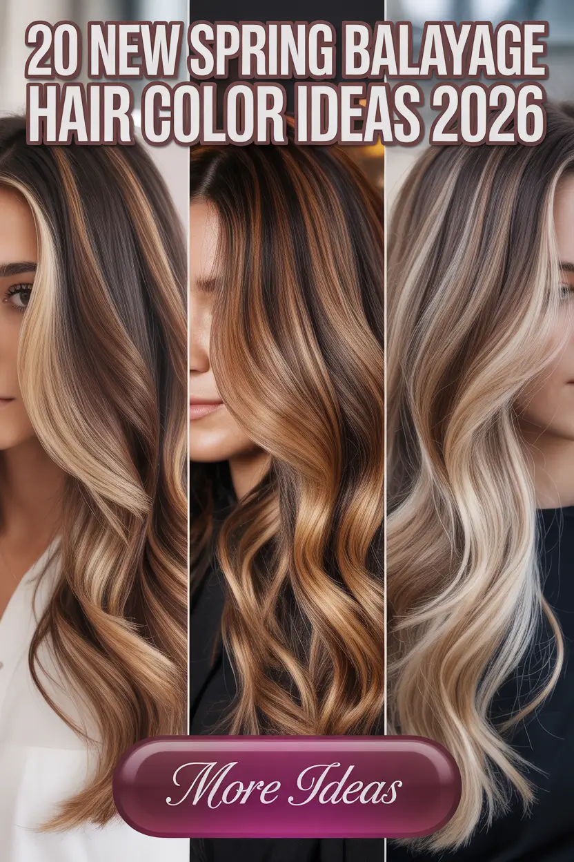 New Spring Balayage Hair Color Ideas 2026: Trendy Blonde, Brunette & Soft Bright Looks