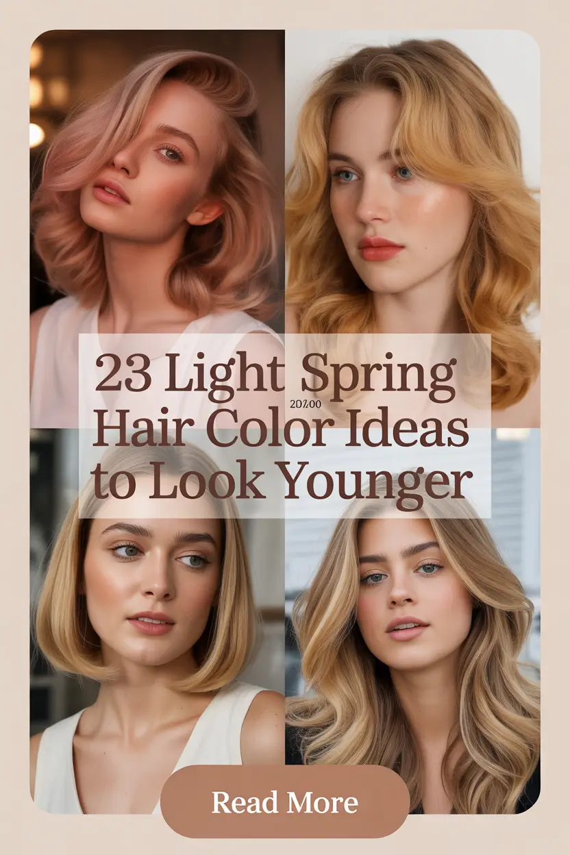 Light Spring Hair Color Ideas 2026 to Look Younger: Fresh Blonde, Brunette & Copper Trends
