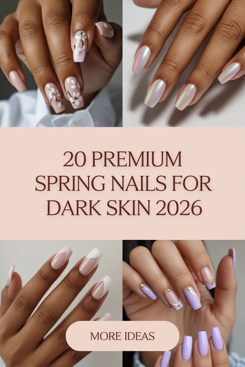Premium Spring Nails for Dark Skin 2026: Classy, Trendy & Cute Color Ideas to Try Now