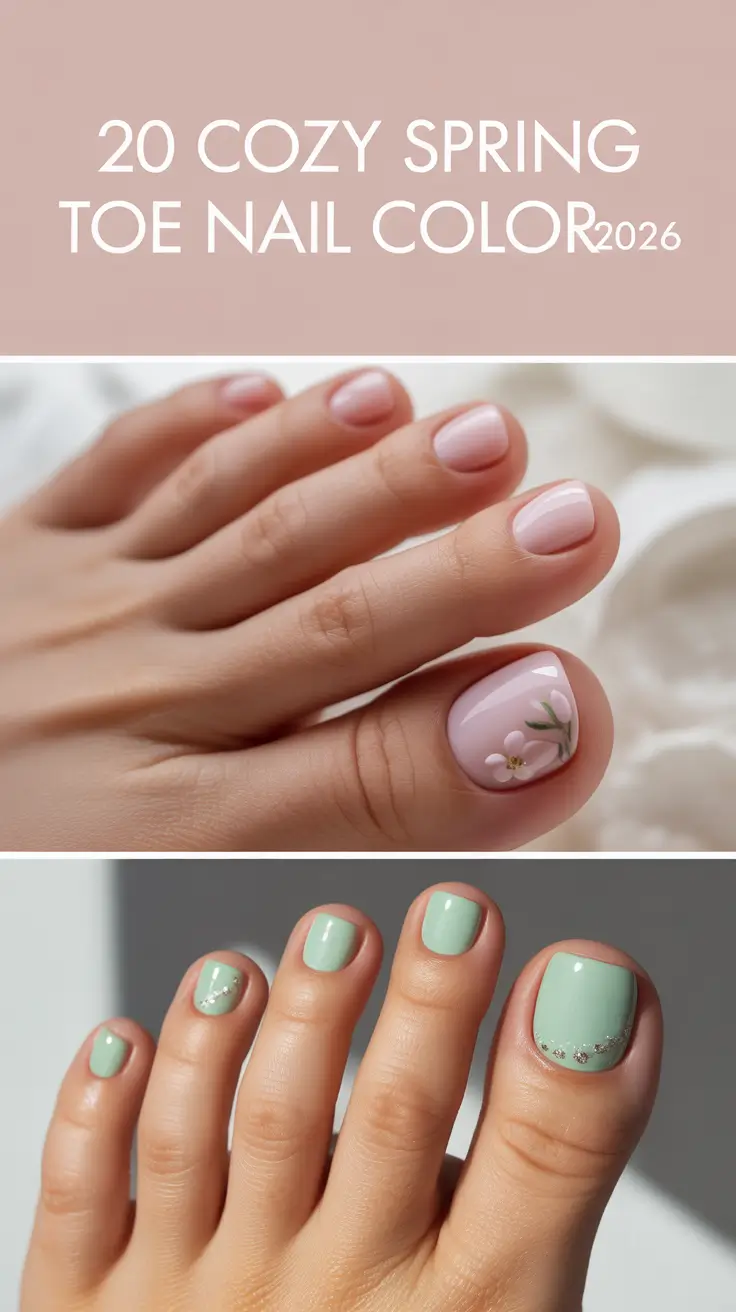 Cozy Spring Toe Nail Color 2026: Pretty Pedicure Ideas for Fresh Spring Toe Nails