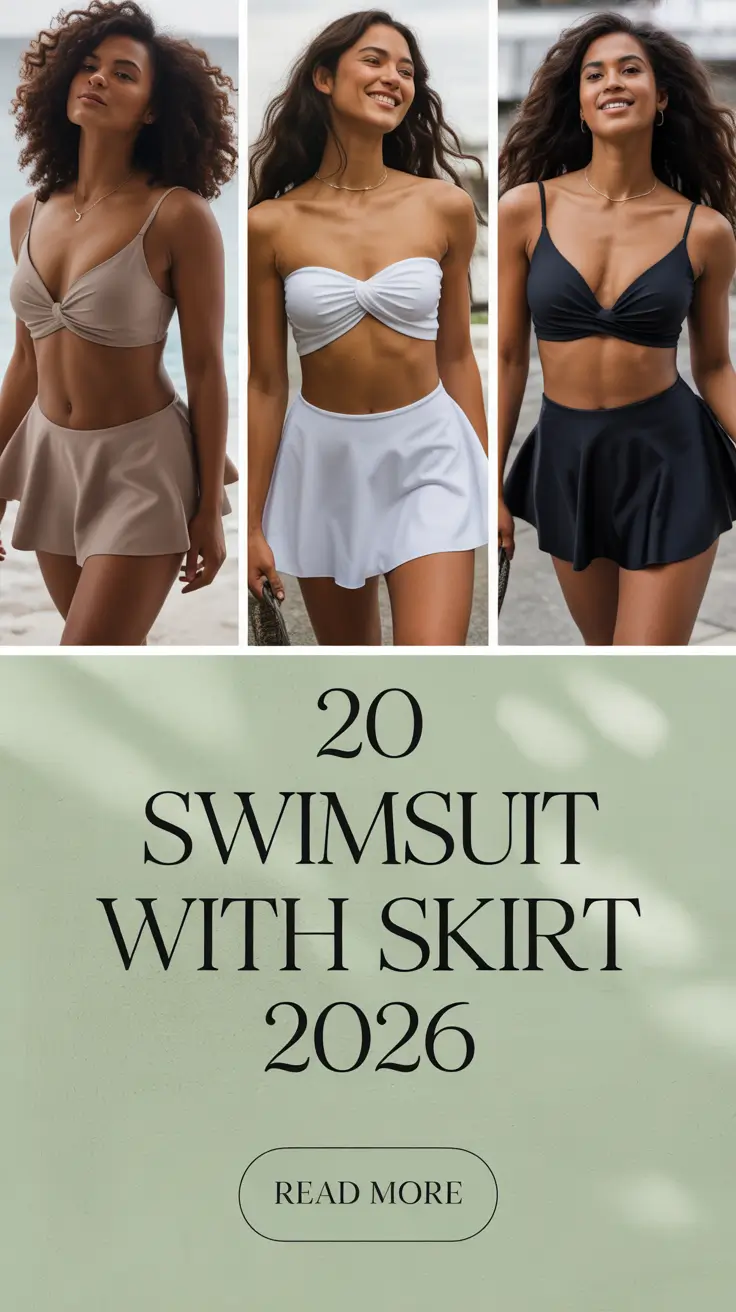 Swimsuit with Skirt 2026: Cute Beach Outfit Ideas, Modest Onepiece & Y2K Aesthetic Trends