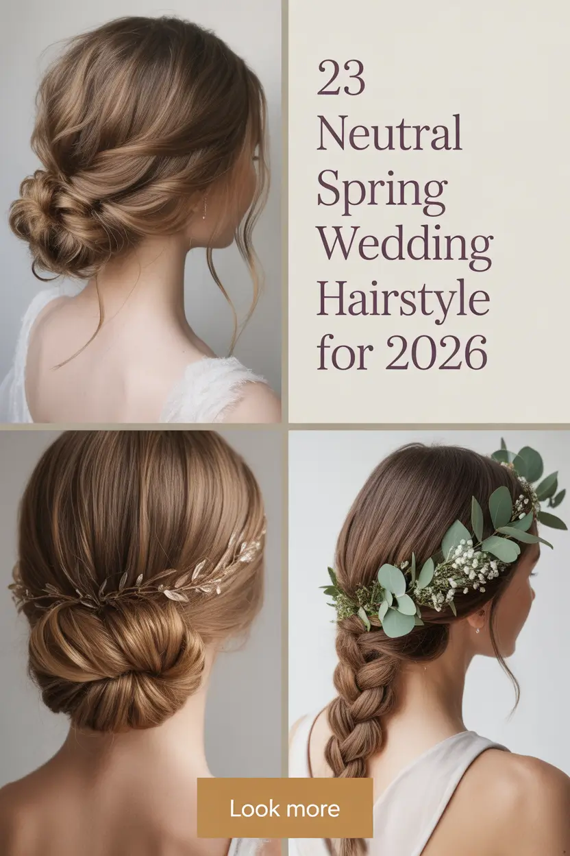 Neutral Spring Wedding Hairstyle for 2026 Ideas for Bride, Bridesmaid & Guest