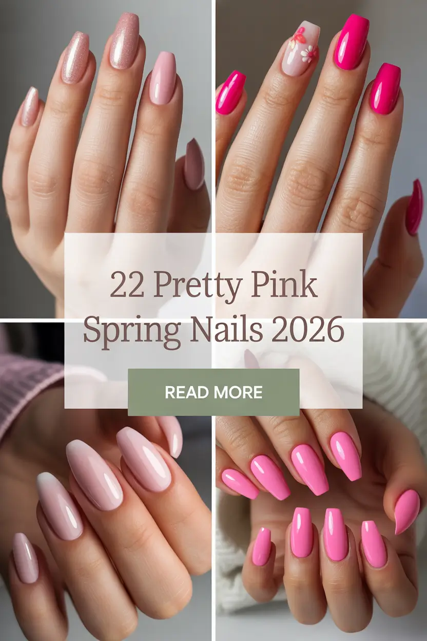 Pretty Pink Spring Nails 2026: Trendy Gel, French Tip, Pastel & Cute Minimalist Ideas