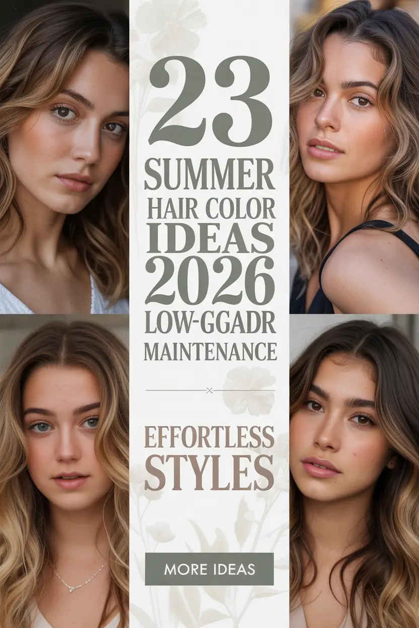 Summer Hair Color Ideas 2026 Low Maintenance: Soft, Light & Effortless Shades for Brunettes, Blondes, and Red Heads