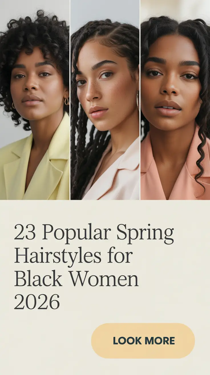 Popular Spring Hairstyles for Black Women 2026: Braided, Natural, Straight & Protective Styles